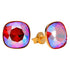 Серебряные серьги "Apžilbinošs Mirdzums (Light Siam Shimmer)" с кристаллами Swarovski™